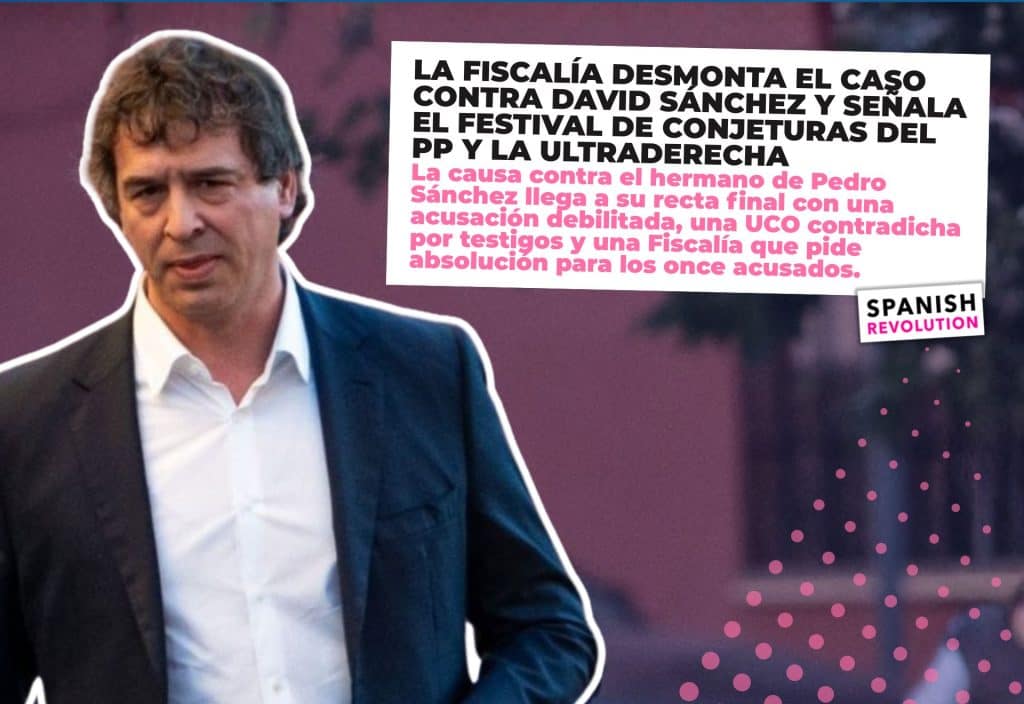 La Fiscalía desmonta el caso contra David Sánchez y señala el festival de conjeturas del PP y la ultraderecha